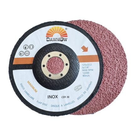 dawn abrasive flap disc kind baccking ceramic fiber disc 125