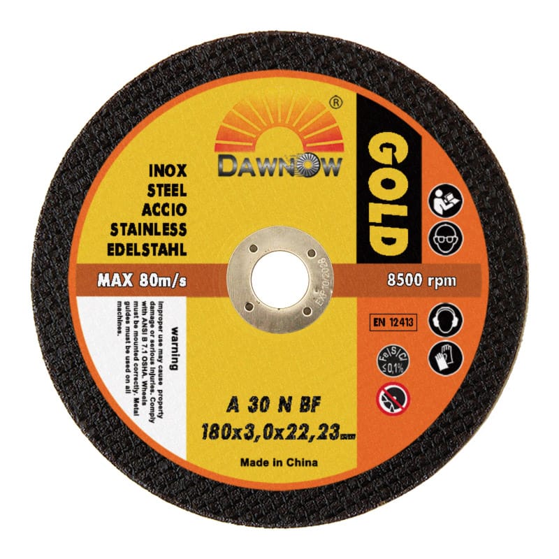 Disco de corte de acero inoxidable «Gold» de Dawn Abrasives