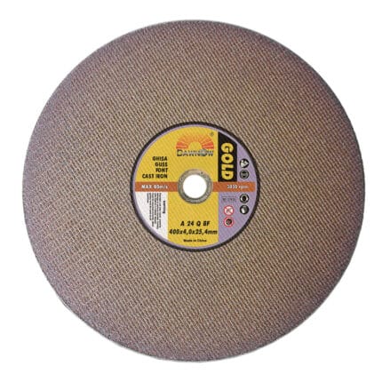 dawn abrasives gold cast iron cutter 400*4*25.4