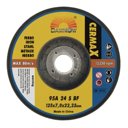 dawn abrasives ceramic grin grinding disc 125x7x22